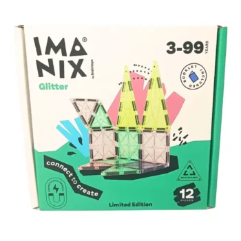 Imanix Imanix klocki magnetyczne GLITTER 12 elem. 350112 7804681190240 350112