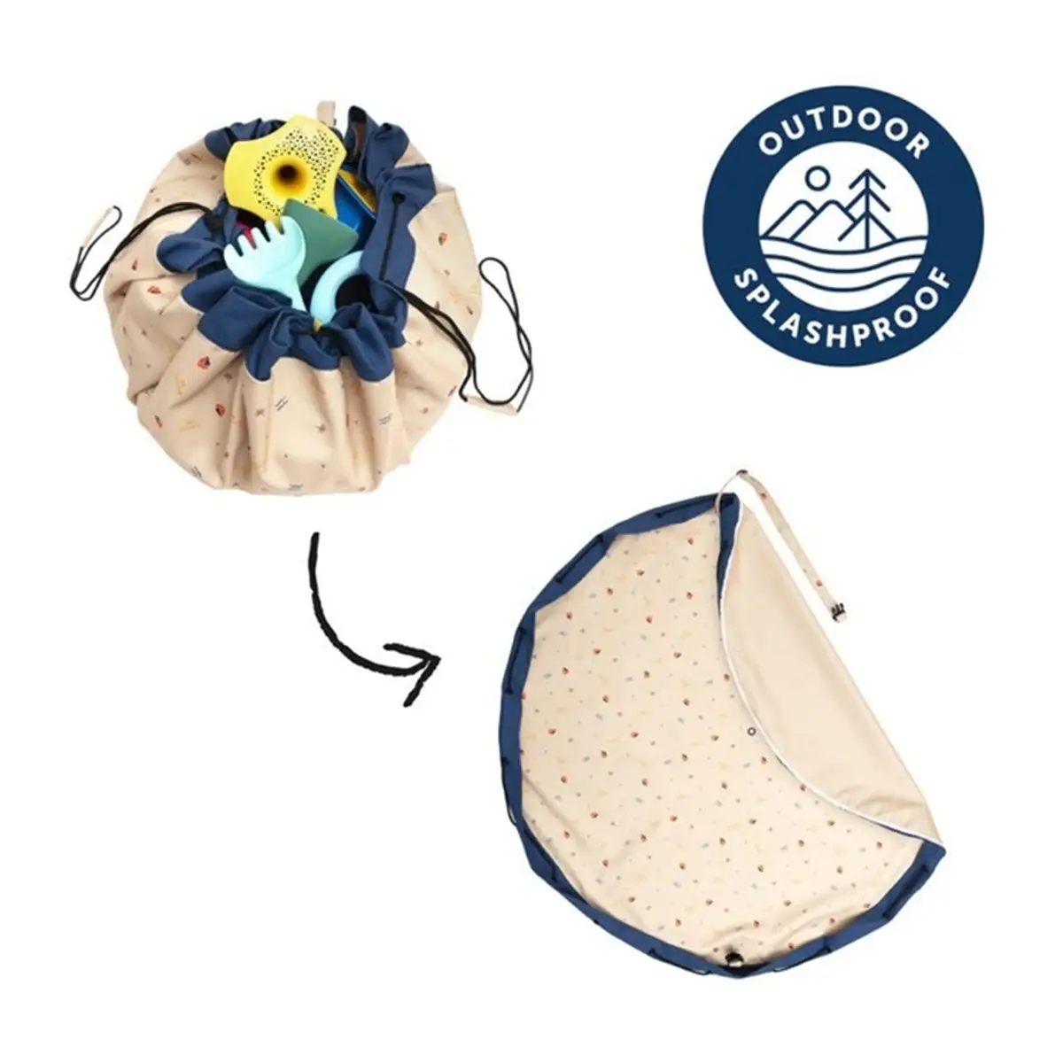 Play&Go Worek na Zabawki i Mata do Zabawy Outdoor 2w1 Magical Day 4895250601253