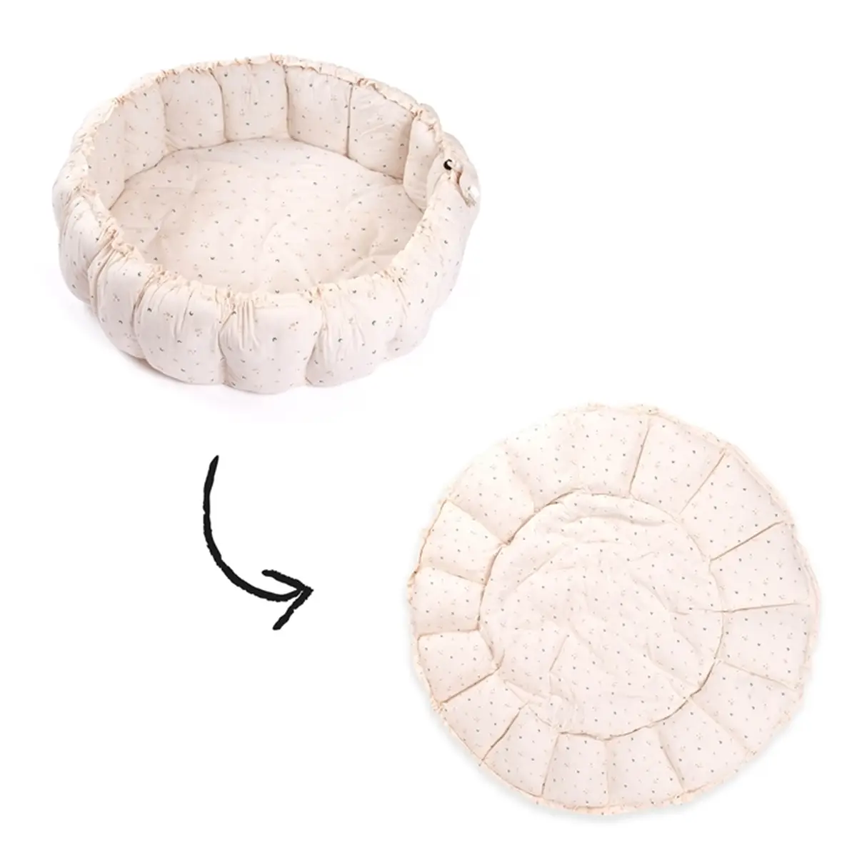 Play&Go Mata do Zabawy Gniazdo Niemowlęce Bloom Organic 3w1 Moon 4895250600973