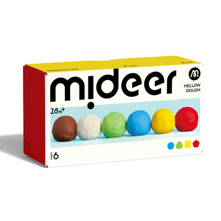 mideer mideer Ciastolina (6 kolorów) 6936352515005
