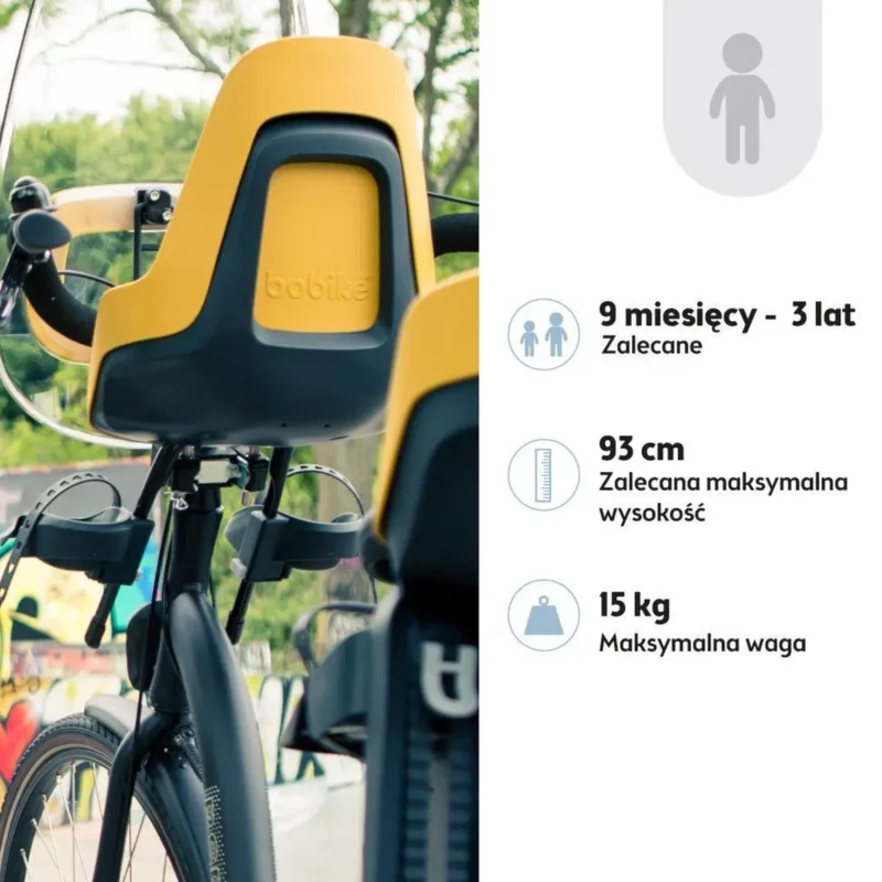 Bobike One Fotelik row.  mini NEW Mighty Mustard