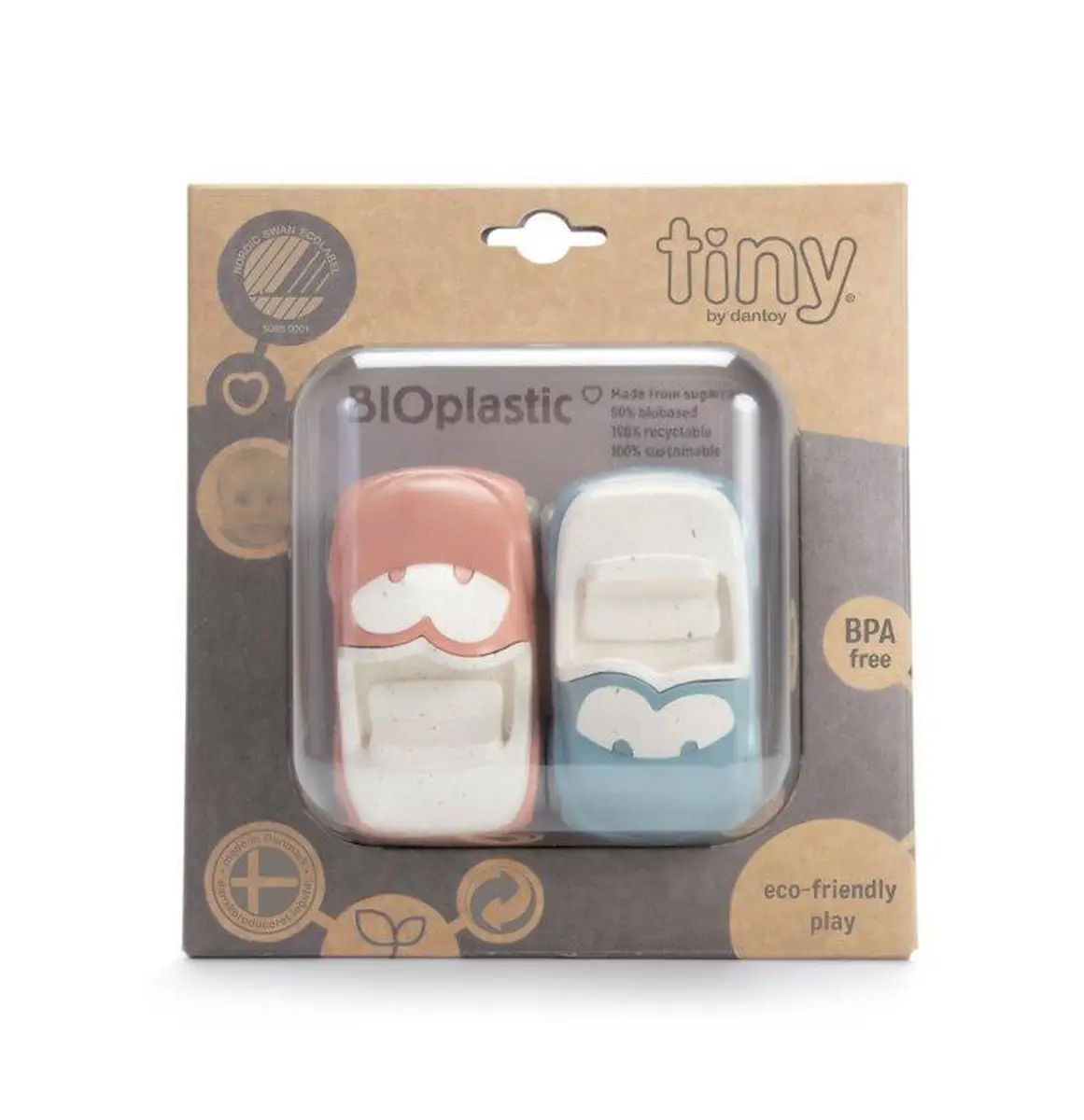 Dantoy BIO TINY autka FunCars zestaw 2 szt 6+ m-cy