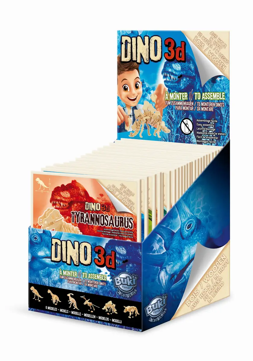 BUKI Drewniany model dinozaura D6B 0605566121130 D6B
