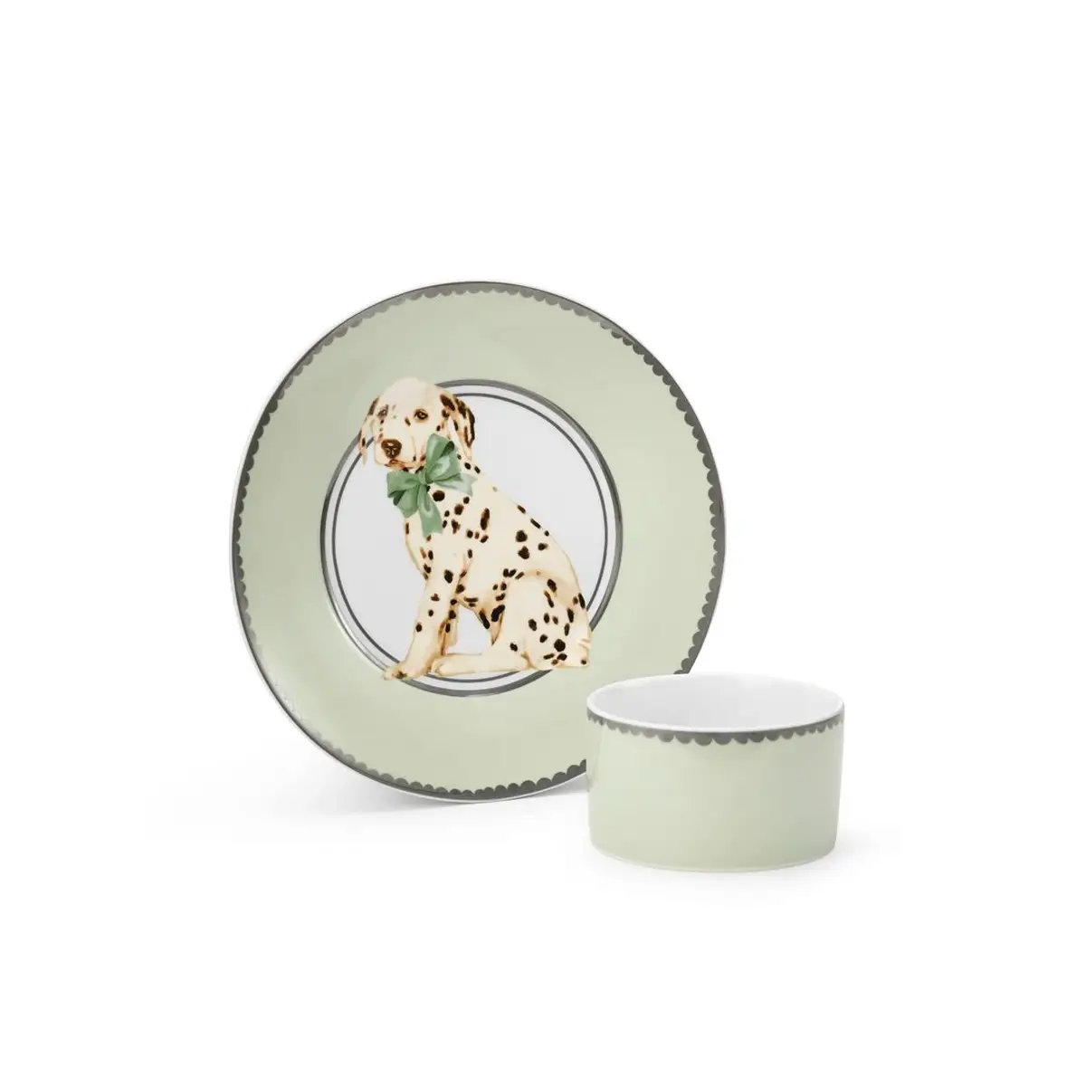 Elodie Details Zestaw obiadowy porcelanowy Darling Dalmatians